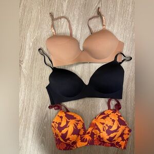 3 piece bra set